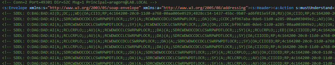 SDDL decoded from nTSecurityDescriptor